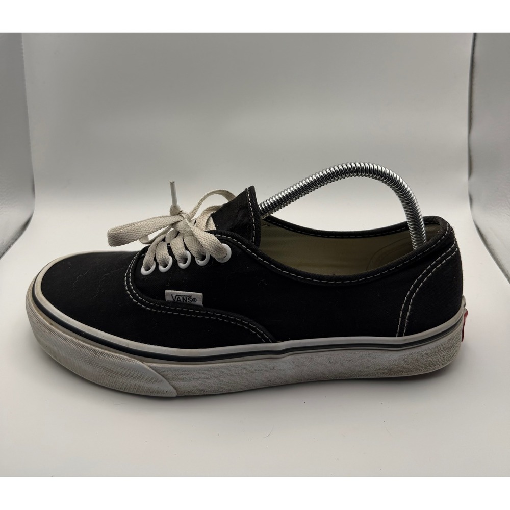 Vans Authentic Sneakers Mens 8.5 Womens 10 Black Good Low Top Canvas 721356
